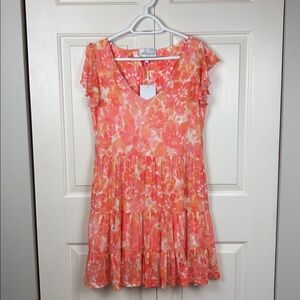 NWT Smith & Quinn Delaney Sheer Dusk Flora Dress - S